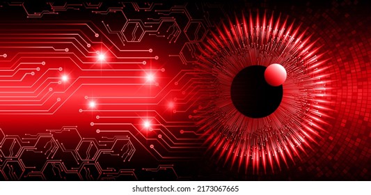 eye cyber circuit future technology concept background