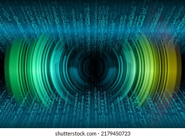 eye cyber circuit future technology concept background