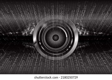 fondo de concepto de tecnología futura de circuito de los ojos