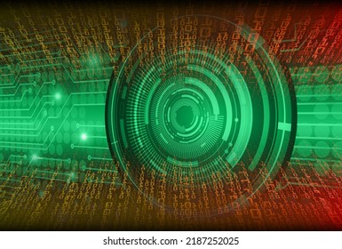 fondo de concepto de tecnología futura de circuito de los ojos