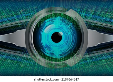 Blick-Cyberkreis-Zukunftskonzept-Hintergrund