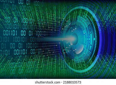 eye cyber circuit future technology concept background