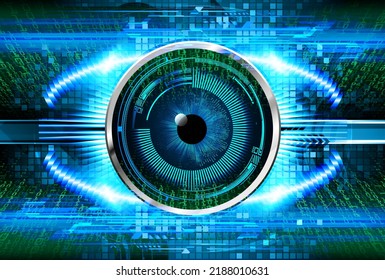 eye cyber circuit future technology concept background