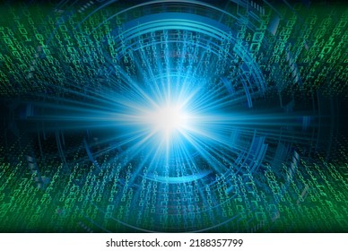 eye cyber circuit future technology concept background