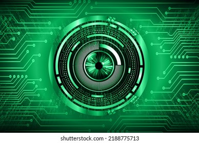 eye cyber circuit future technology concept background