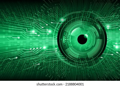 eye cyber circuit future technology concept background