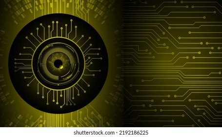 eye cyber circuit future technology concept background