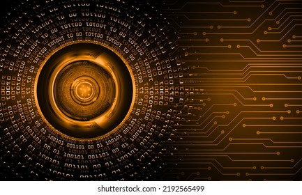 eye cyber circuit future technology concept background