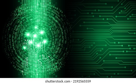 eye cyber circuit future technology concept background