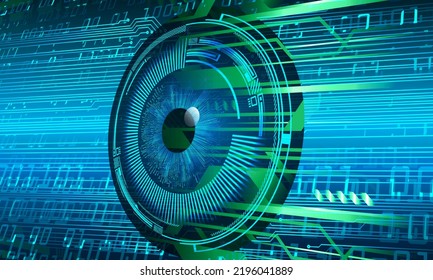 Blick-Cyberkreis-Zukunftskonzept-Hintergrund