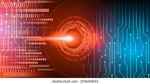 eye cyber circuit future technology concept background