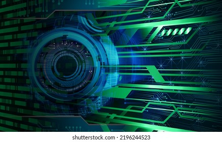 fondo de concepto de tecnología futura de circuito de los ojos