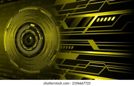 eye cyber circuit future technology concept background