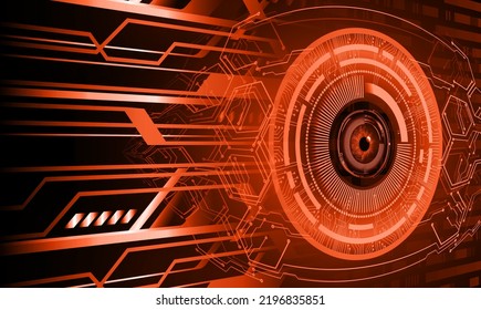 fondo de concepto de tecnología futura de circuito de los ojos