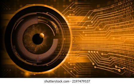 eye cyber circuit future technology concept background