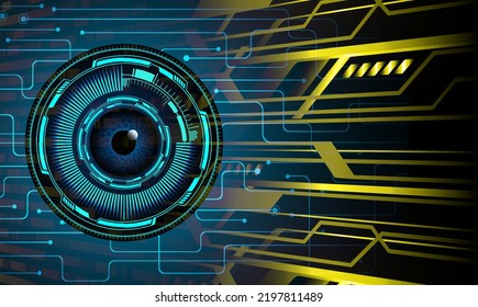 fondo de concepto de tecnología futura de circuito de los ojos