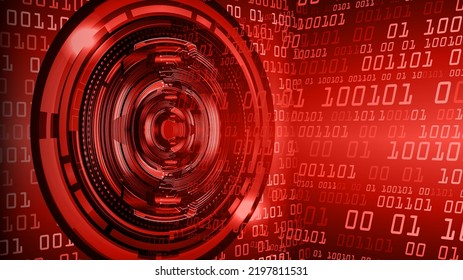 eye cyber circuit future technology concept background