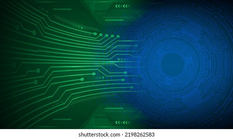 Blick-Cyberkreis-Zukunftskonzept-Hintergrund