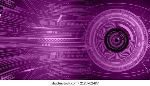 eye cyber circuit future technology concept background