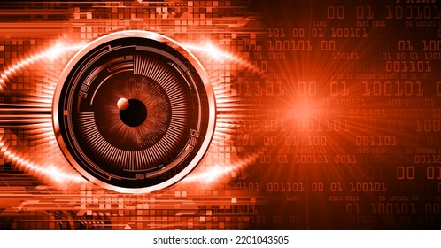 eye cyber circuit future technology concept background