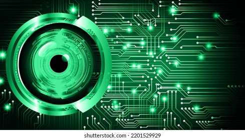 eye cyber circuit future technology concept background