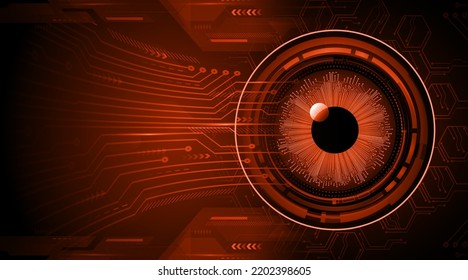 eye cyber circuit future technology concept background