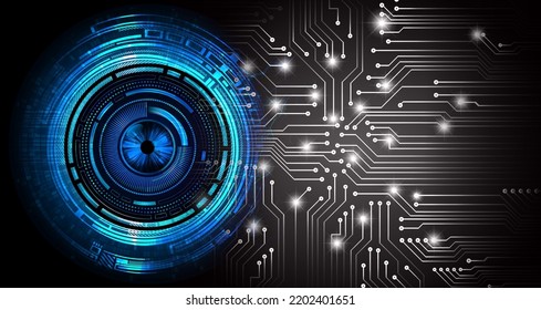 fondo de concepto de tecnología futura de circuito de los ojos