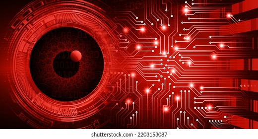 eye cyber circuit future technology concept background