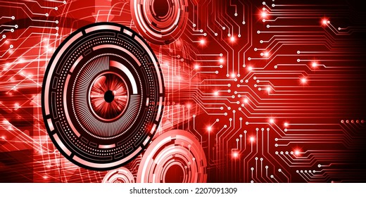 eye cyber circuit future technology concept background