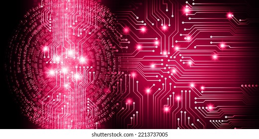 fondo de concepto de tecnología futura de circuito de los ojos
