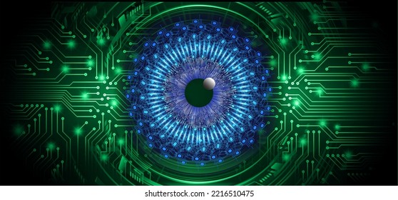 Blick-Cyberkreis-Zukunftskonzept-Hintergrund