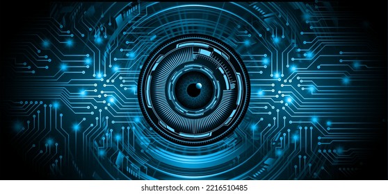 fondo de concepto de tecnología futura de circuito de los ojos