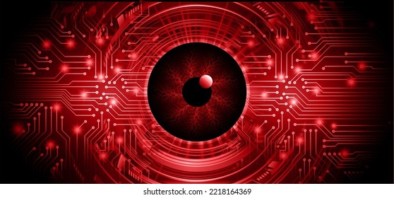 fondo de concepto de tecnología futura de circuito de los ojos