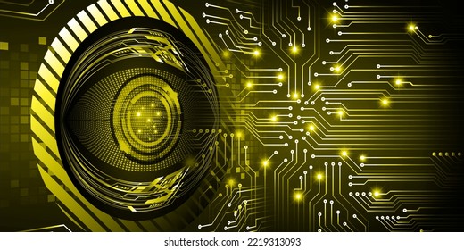 fondo de concepto de tecnología futura de circuito de los ojos