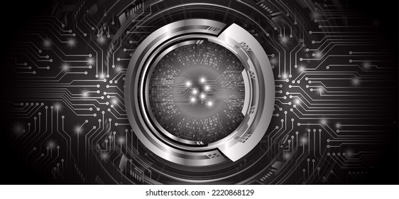 eye cyber circuit future technology concept background
