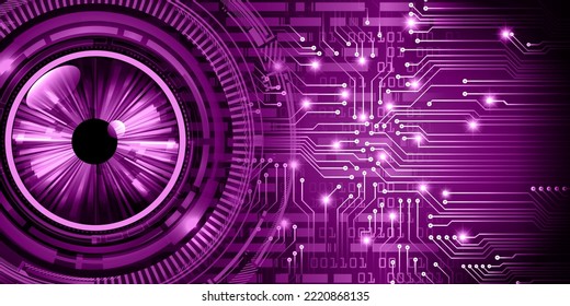 fondo de concepto de tecnología futura de circuito de los ojos