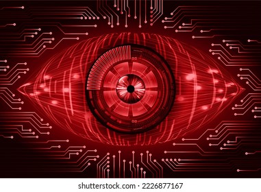eye cyber circuit future technology concept background