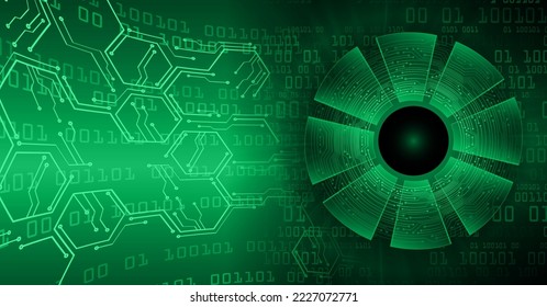 eye cyber circuit future technology concept background