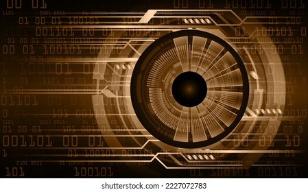 eye cyber circuit future technology concept background