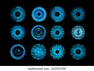 eye cyber circuit future technology concept background