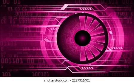 eye cyber circuit future technology concept background