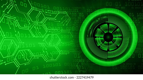 eye cyber circuit future technology concept background