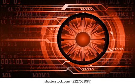 eye cyber circuit future technology concept background