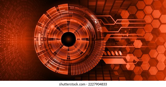 fondo de concepto de tecnología futura de circuito de los ojos