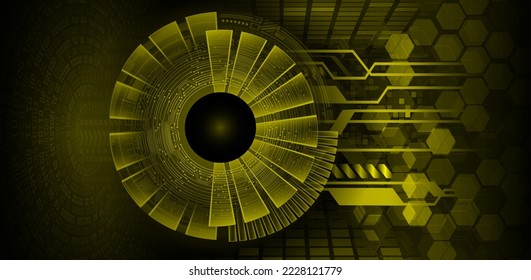 fondo de concepto de tecnología futura de circuito de los ojos