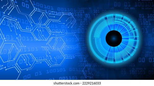 Blick-Cyberkreis-Zukunftskonzept-Hintergrund