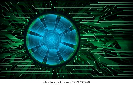 fondo de concepto de tecnología futura de circuito de los ojos