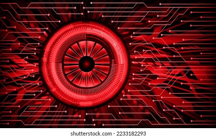 fondo de concepto de tecnología futura de circuito de los ojos