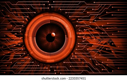 fondo de concepto de tecnología futura de circuito de los ojos