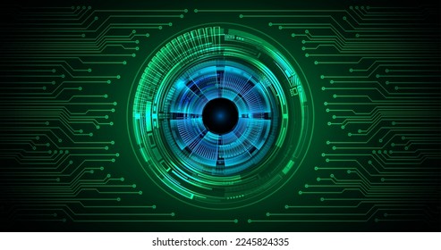 fondo de concepto de tecnología futura de circuito de los ojos